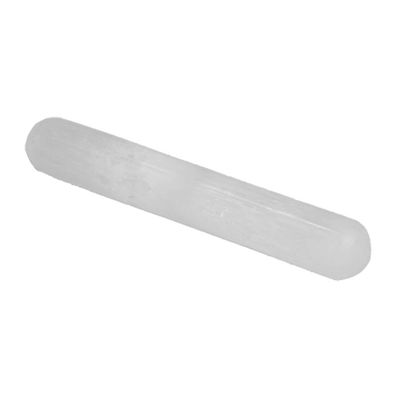 Selenite massage stick round