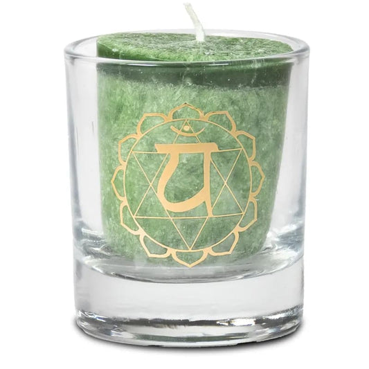 Votive scented candle fourth chakra in gift box
