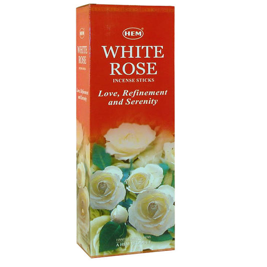 HEM White Rose Räucherstäbchen - Die zarte Eleganz weißer Rosen