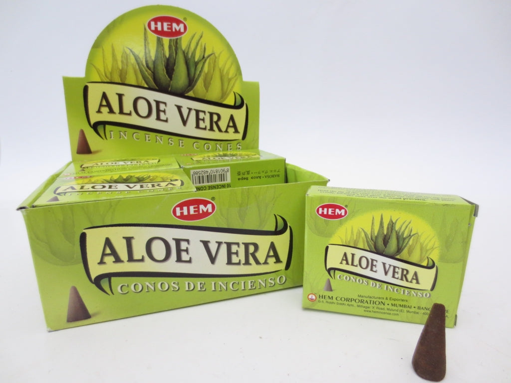 HEM Aloe Vera Räucherkegel - Natürliche Erfrischung für Ihre Sinne