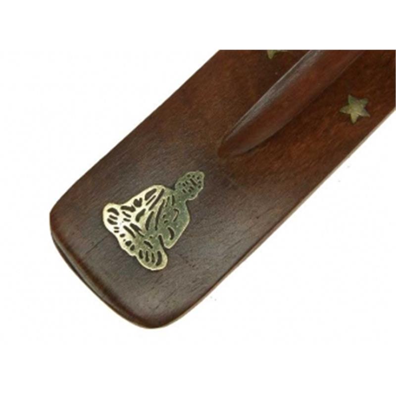 Räucherstäbchenhalter Holz Buddha