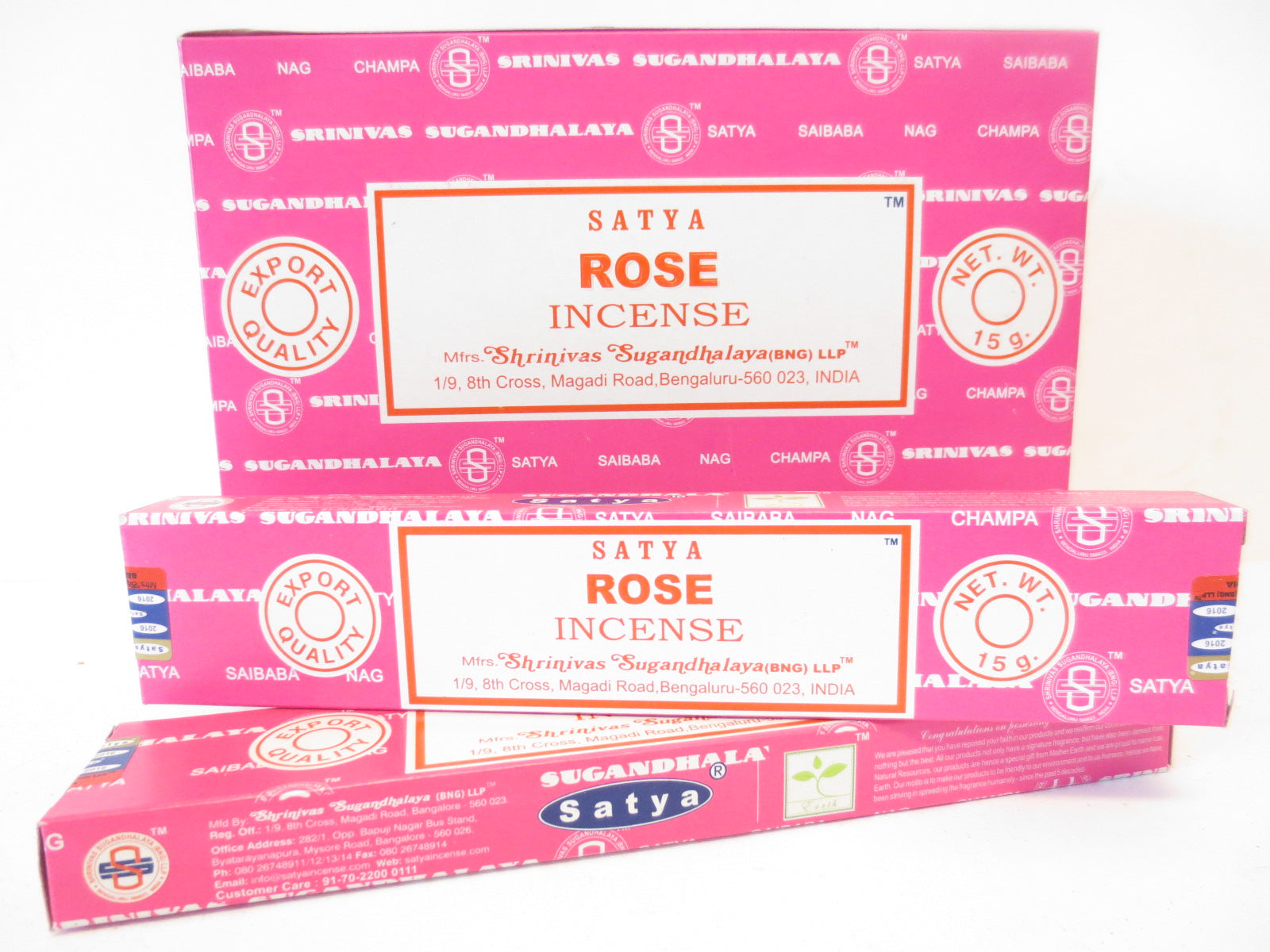 Satya Rose Räucherstäbchen Verpackung