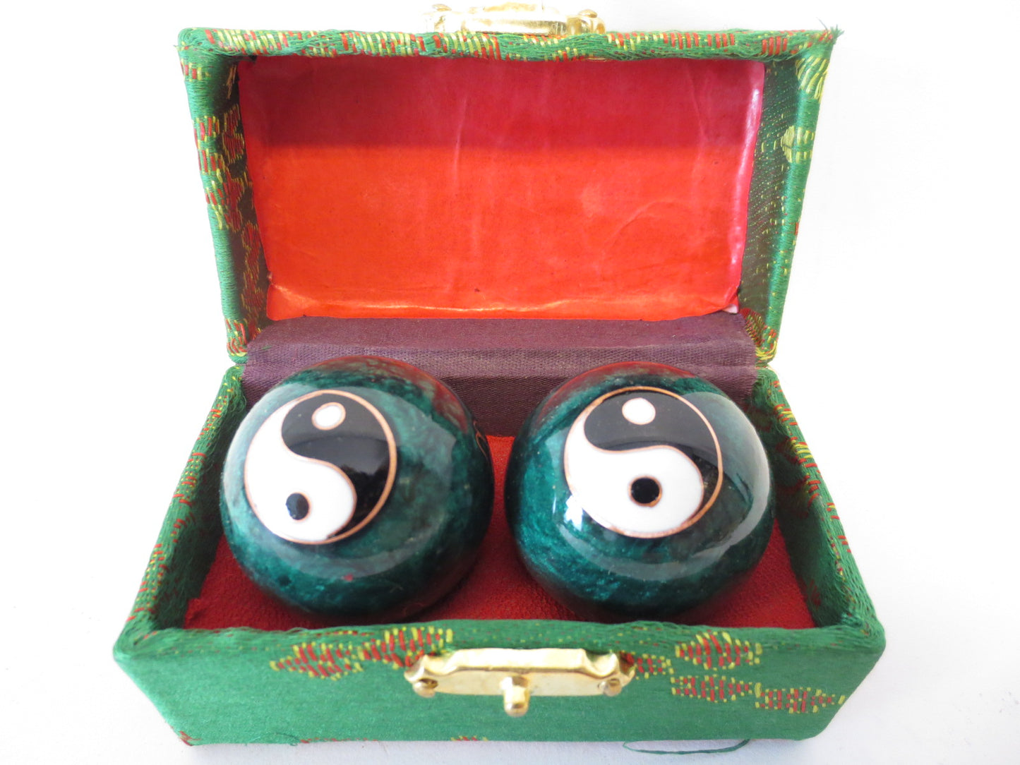 Qi-Gong balls green Yin Yang (large) 4.0 cm 