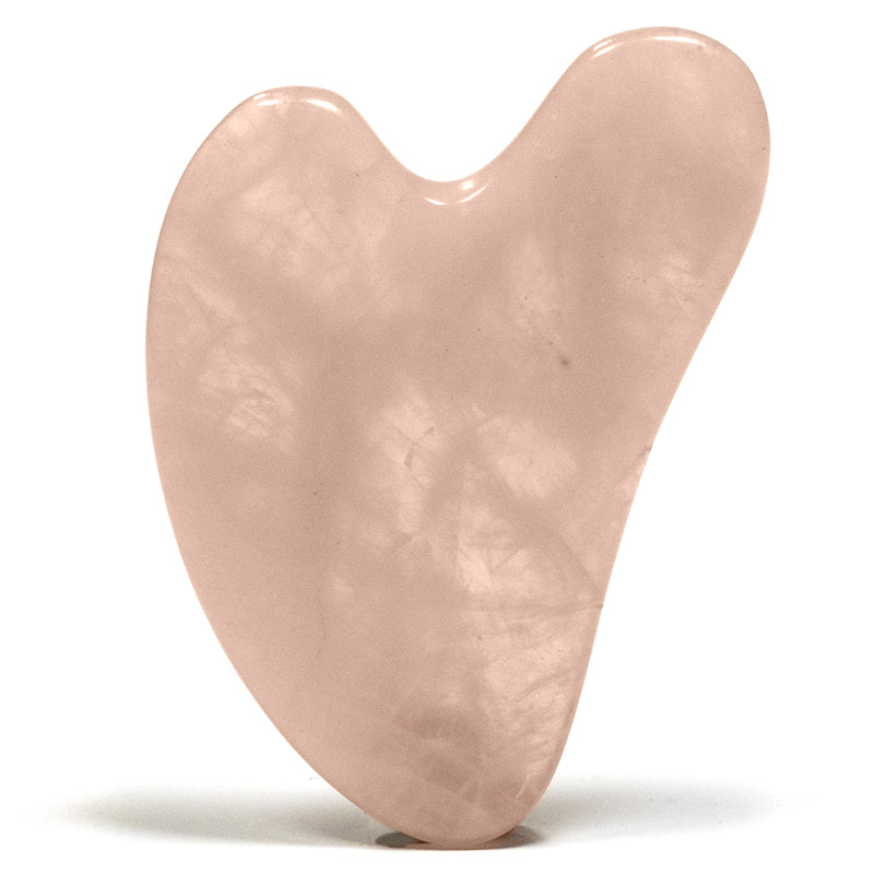 Gua sha Massagestein Rosenquarz