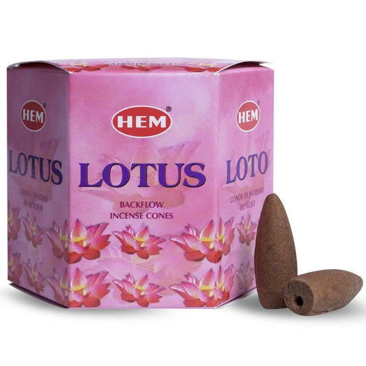 HEM Rückflusskegel Lotus - 40 Kegel für Entspannung und Meditation