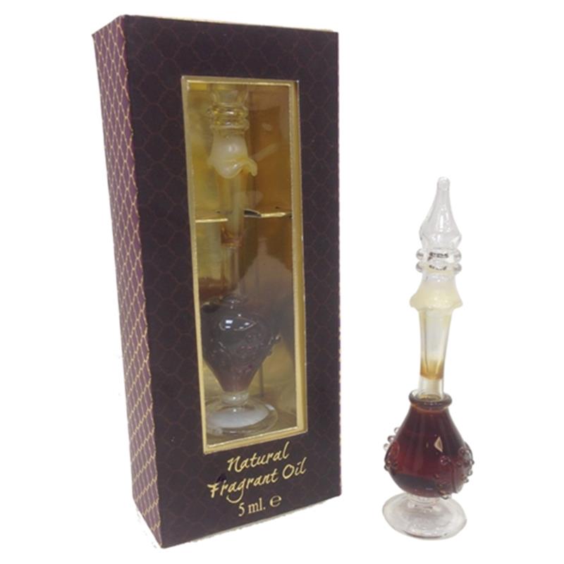 Fragrance oil in hand-blown glass bottle - Patchouli