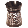 Aroma lamp "Flower" soapstone brown
