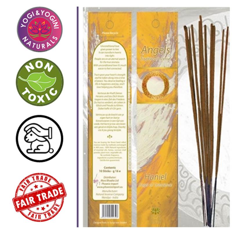 Yogi und Yogini Haniel Engelräucherstäbchen Verpackung