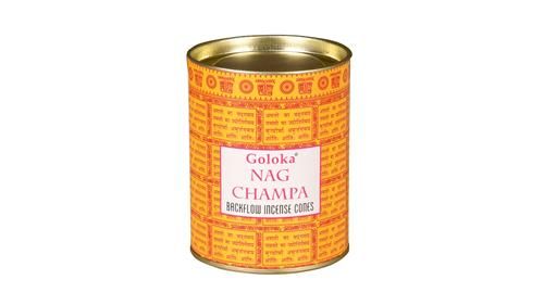 Goloka Nag Champa Rückflusskegel – Exotischer Duft aus Indien, 24 Kegel