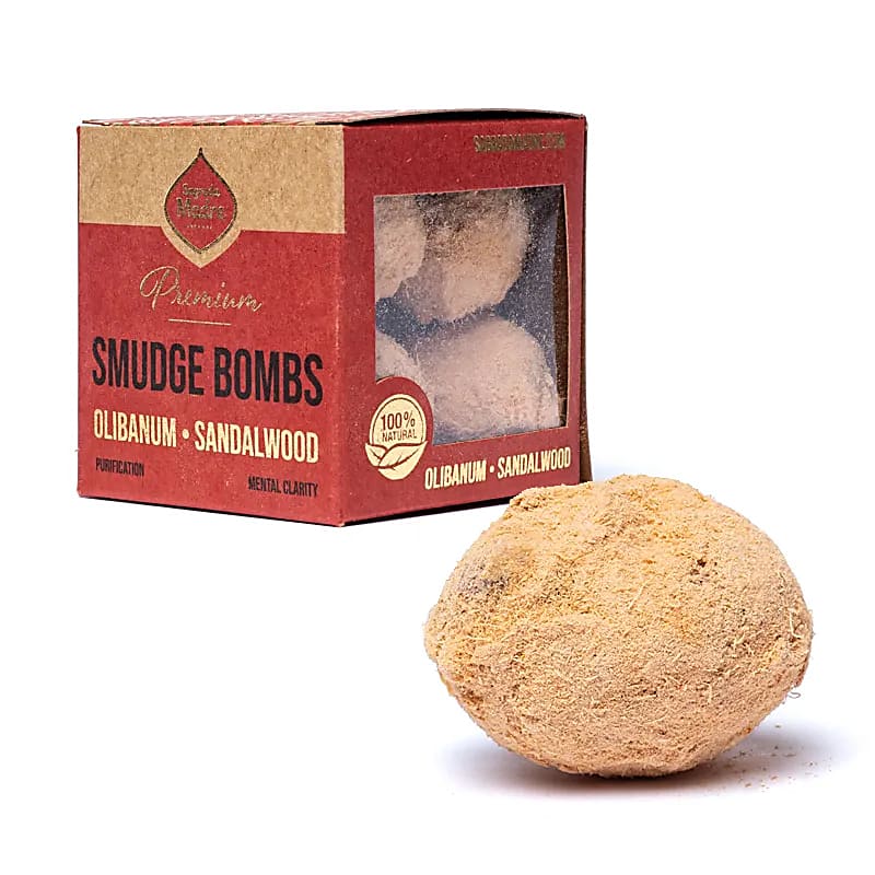 Sagrada Madre Smudge Bomb Olibanum und Sandelholz in der Verpackung