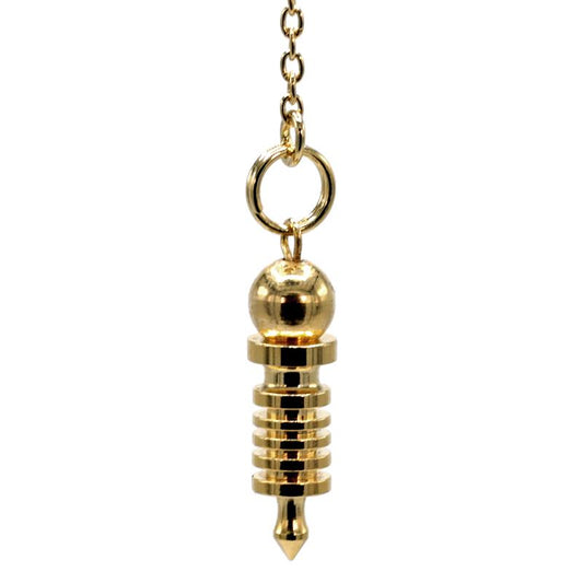 Mini pendulum made of gold-plated brass
