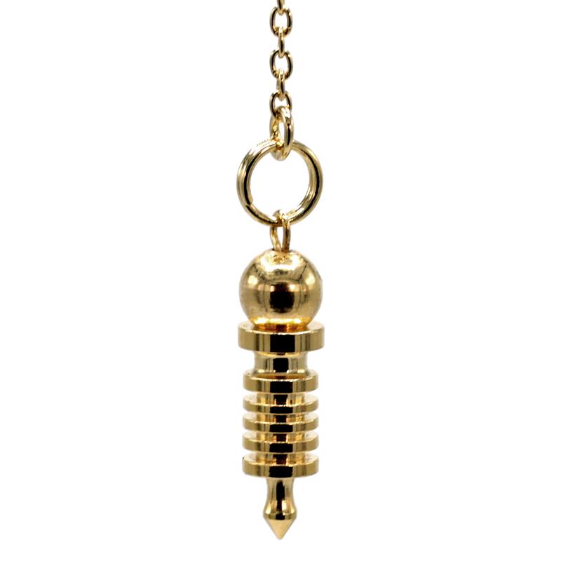 Mini pendulum made of gold-plated brass