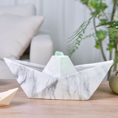 Fountain Crystal Line Segelboot zimmerbrunnen - Moderne Eleganz für Ihr Zuhause