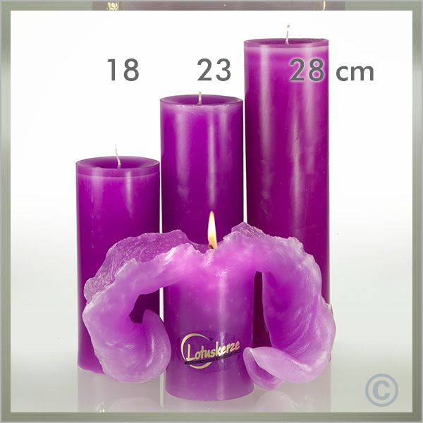 Lotus candle violet