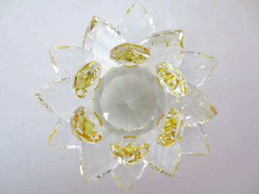 Crystal lotus flower yellow small