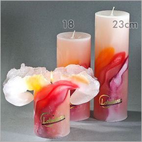 Lotus candles ART Fire 18cm