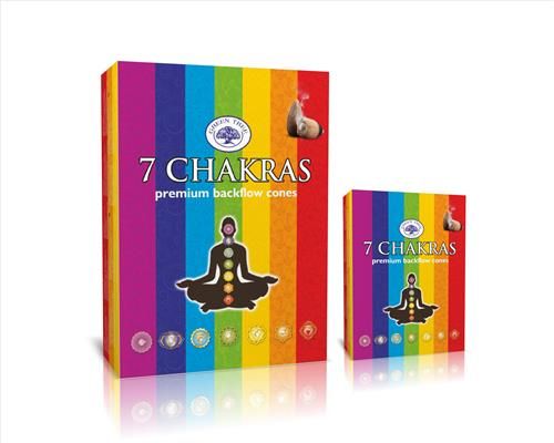 Green Tree 7 Chakras Backflow Incense Cones: Energieausgleich und spirituelle Harmonie