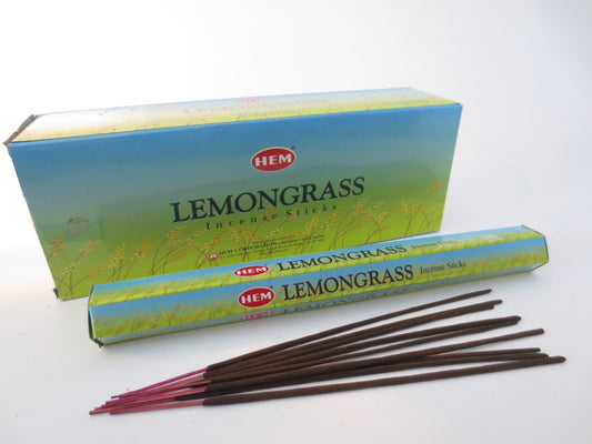 HEM Lemongrass Räucherstäbchen - Frische Energie und belebende Zitrusnoten