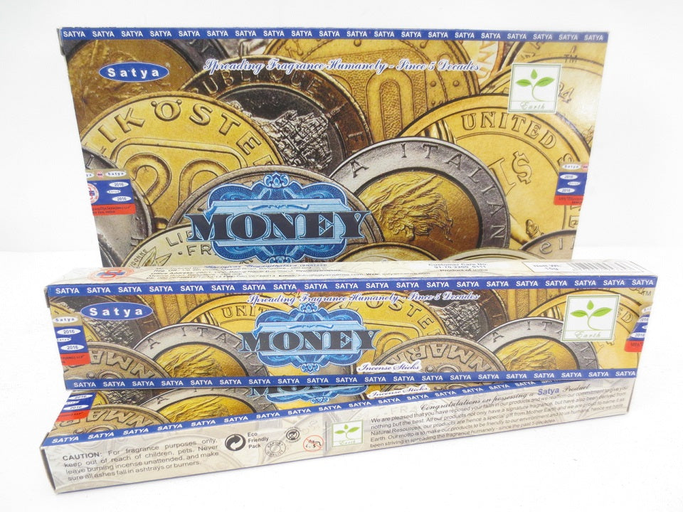 Satya Money Räucherstäbchen Verpackung
