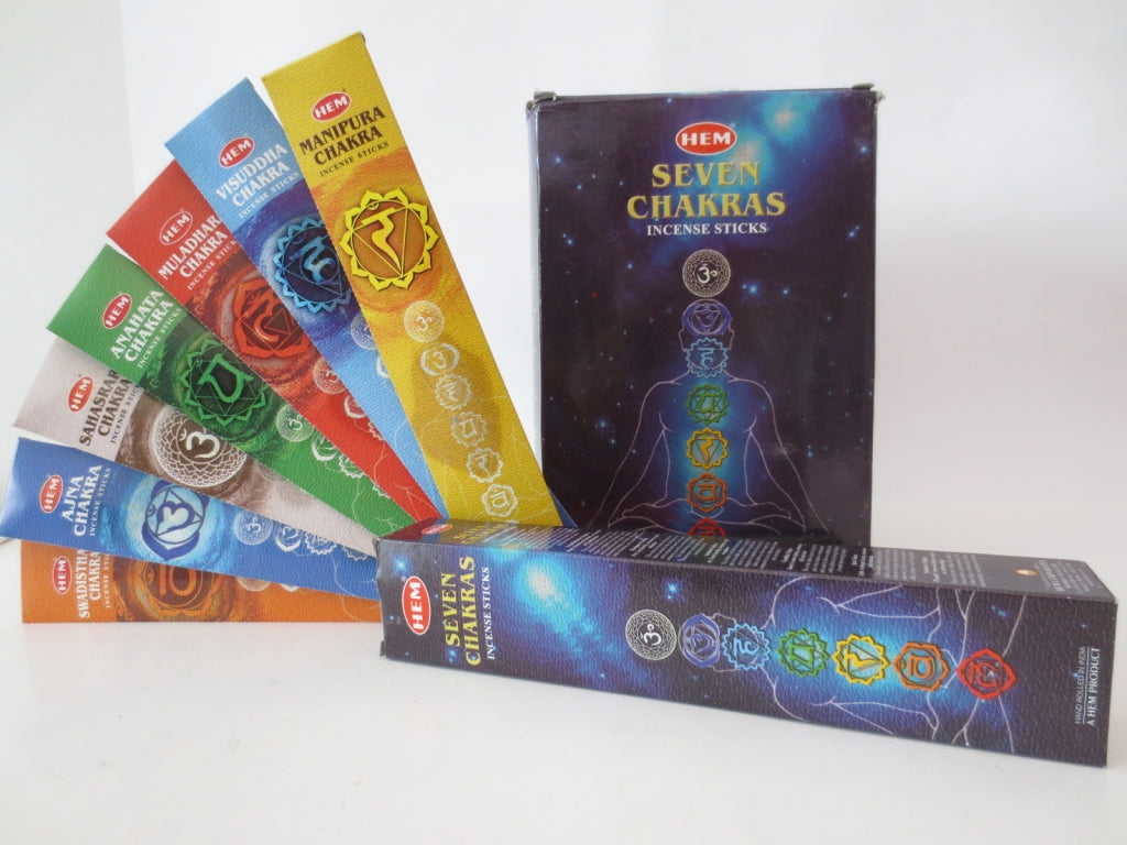HEM 7 Chakra Räucherstäbchen Verpackung