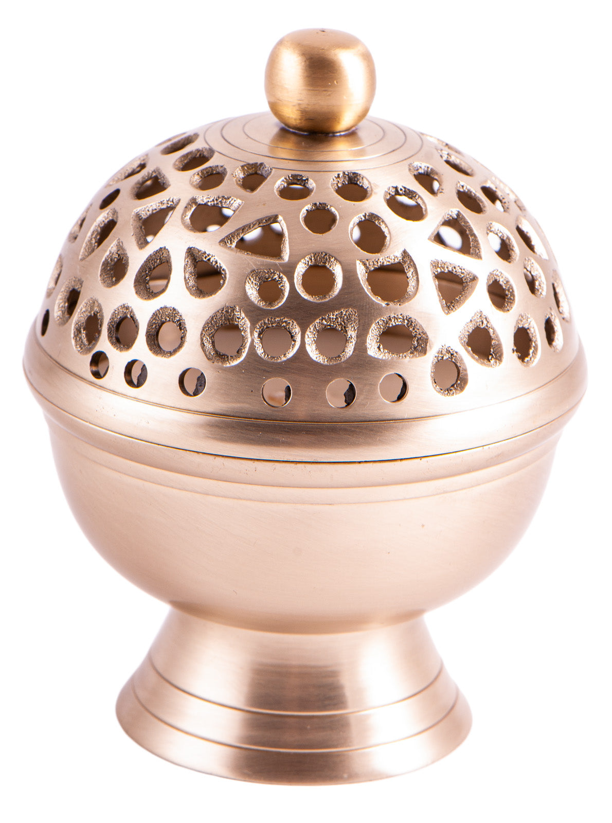 Luna - soy wax candle in brass vessel