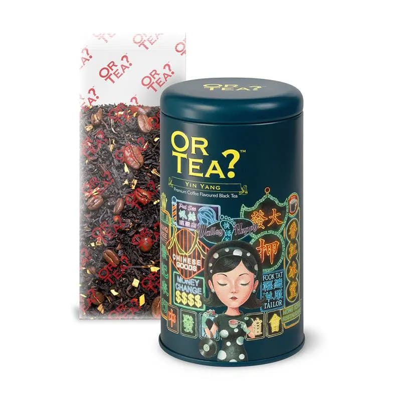 Or tea? Yin Yang loose black tea coffee flavor