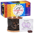 Aromafume Chakra-Weihrauchblöcke Testset mit Diffuser
