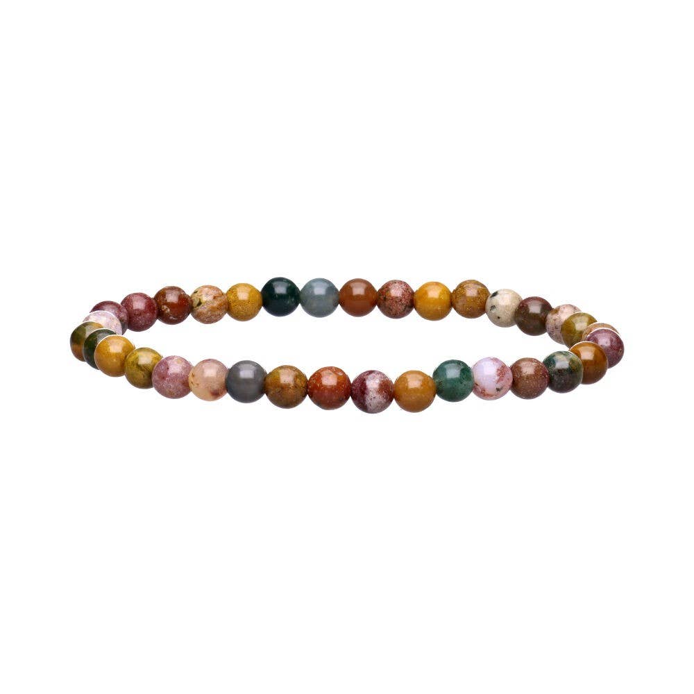 Ozean Jaspis Kinderarmband 4 mm: Natürliche Energie für die Kleinen