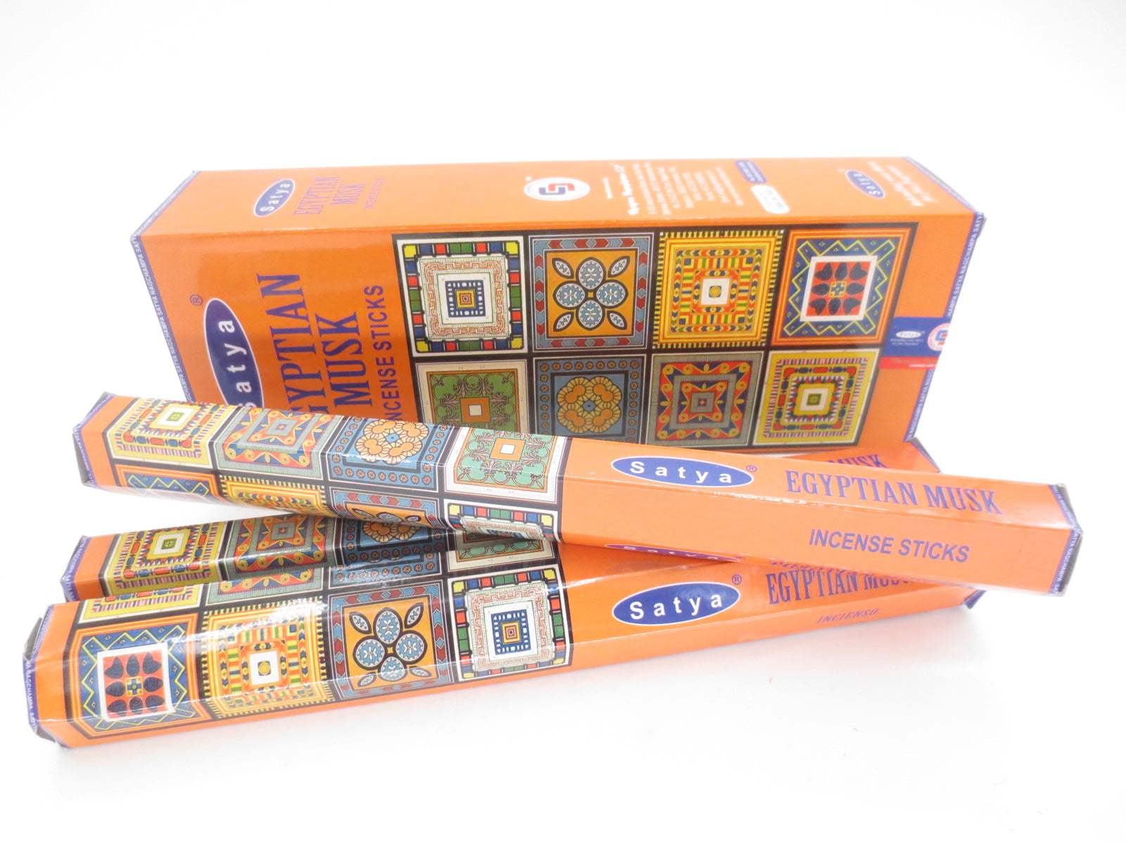 Satya Egyptian Musk Hexa Räucherstäbchen Verpackung
