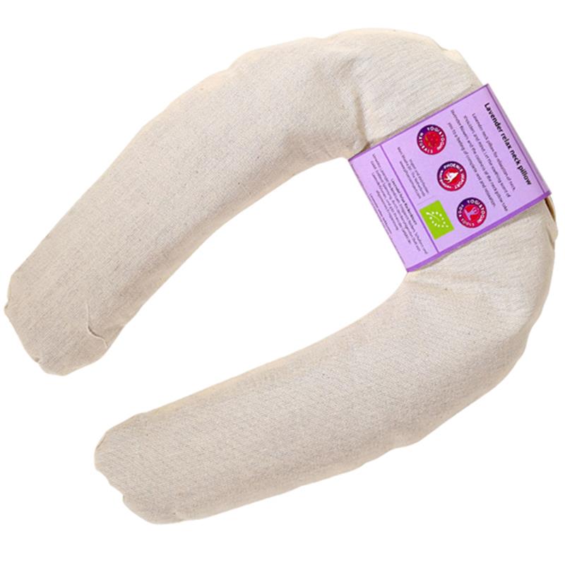 Neck pillow lavender organic beige