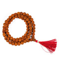 Mala Rudraksha 108 beads with red tassel