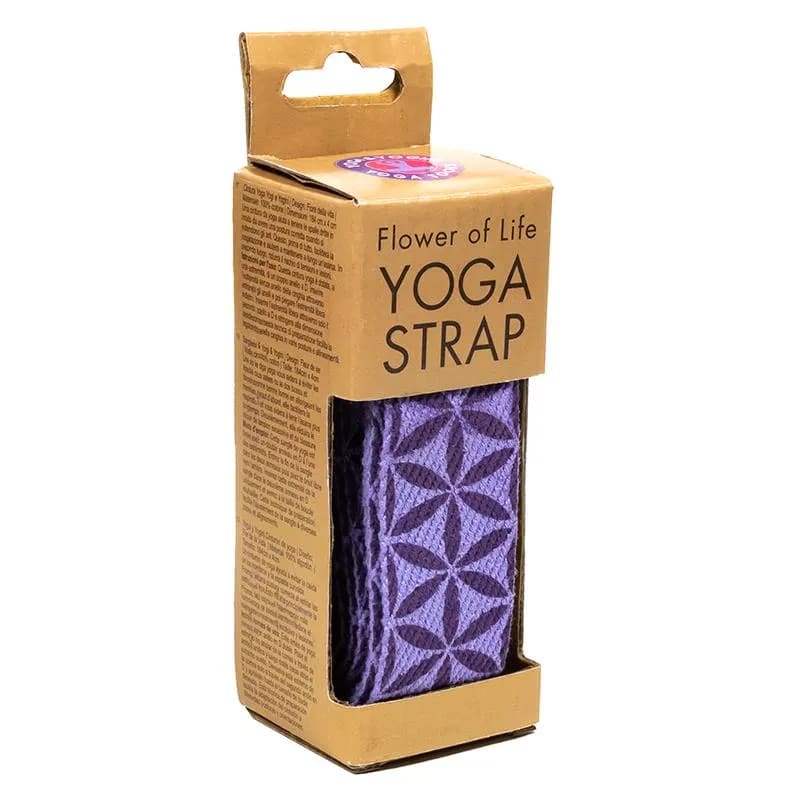 Yoga strap D-ring Flower of Life