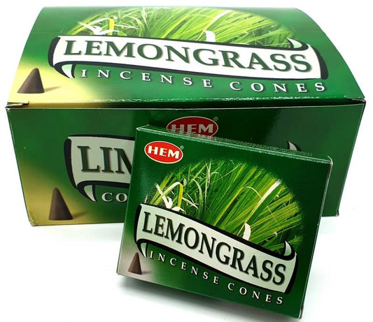 HEM Lemongrass Kegel Räucherkegel - Die erfrischende Energie von Zitronengras