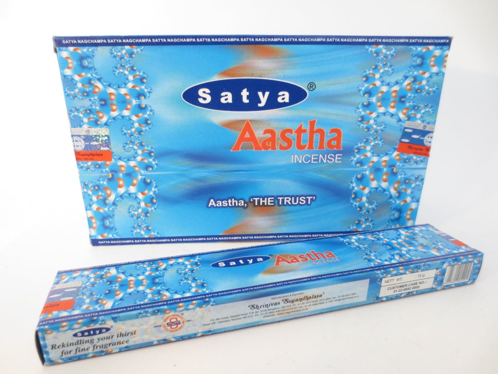 Satya Aastha Räucherstäbchen Verpackung