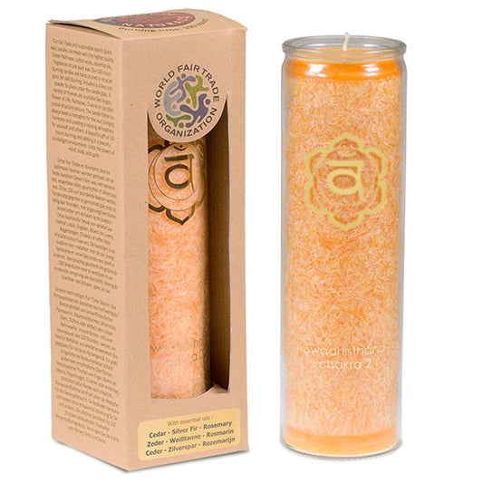 Yogi &amp; Yogini scented candle stearin 2nd chakra
