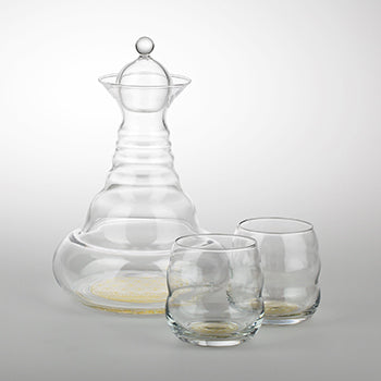 Alladin carafe gold + 2 cups Mythos gold