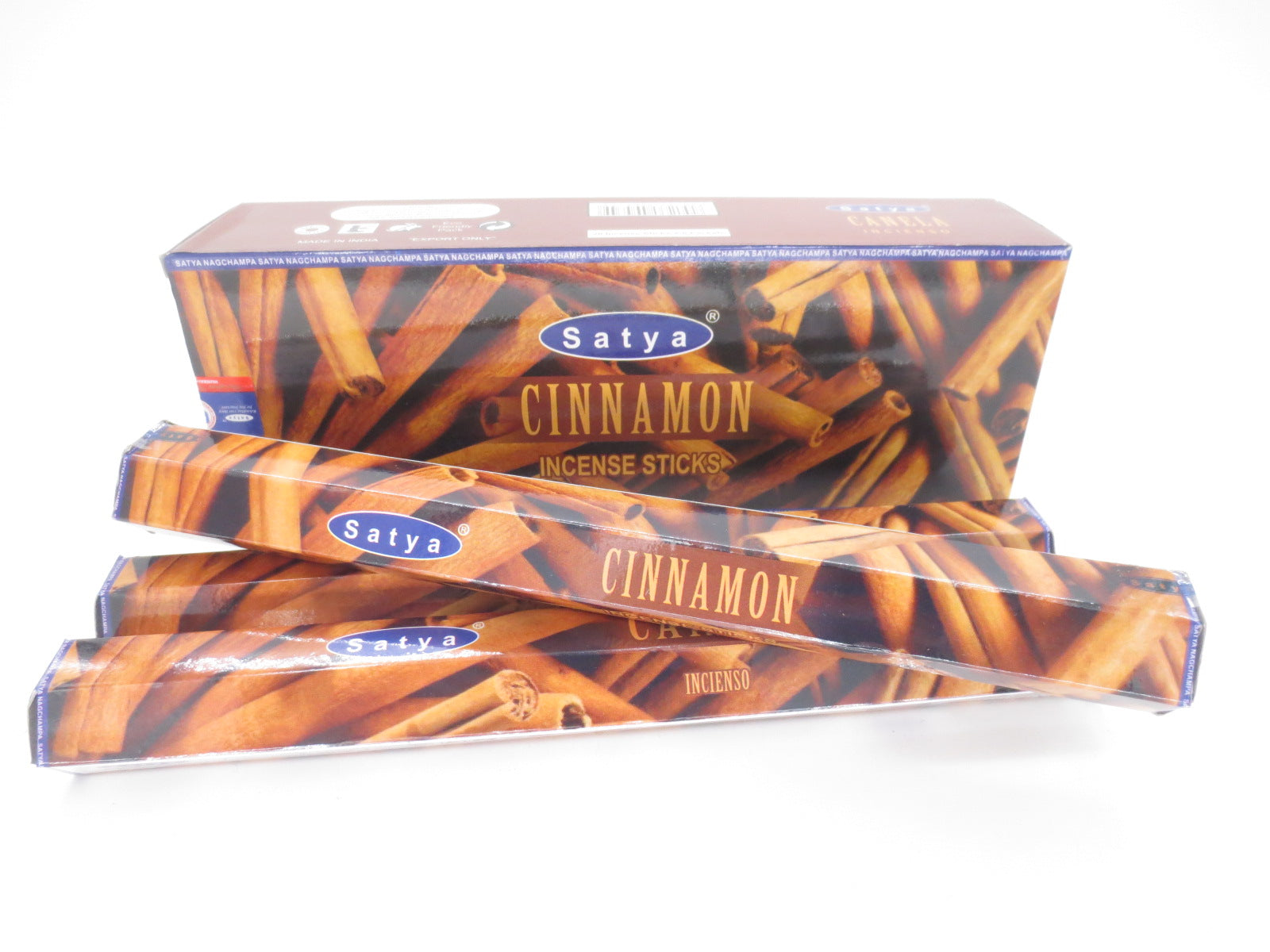 Satya Cinnamon Hexa Räucherstäbchen Verpackung