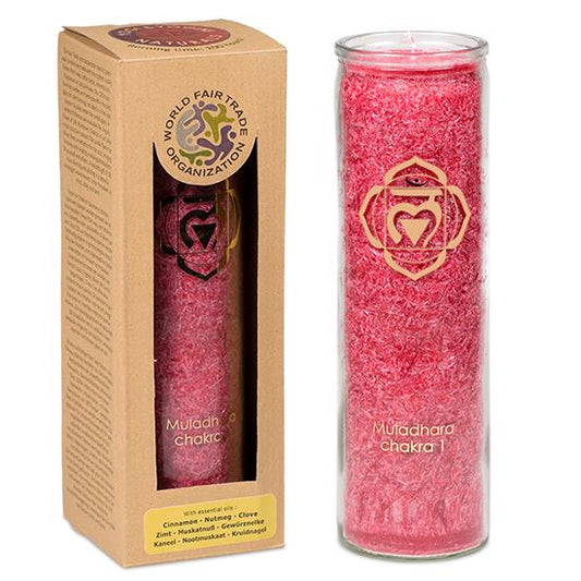 Yogi &amp; Yogini scented candle stearin 1st chakra