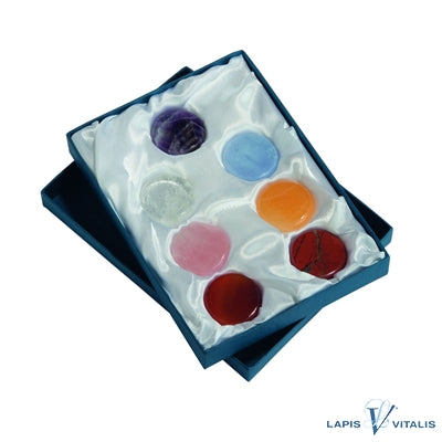 Lapis Vitalis Chakraset klein 7 Steine in Dose mehrfarbig