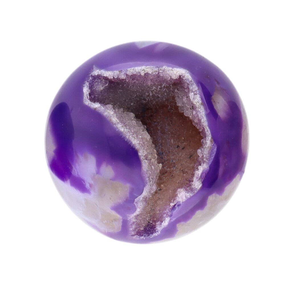 Klura gefärbte lila Achatkugel mit 3 cm Durchmesser