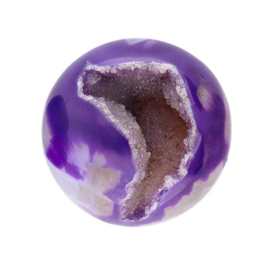 Dyed purple agate ball 3 cm