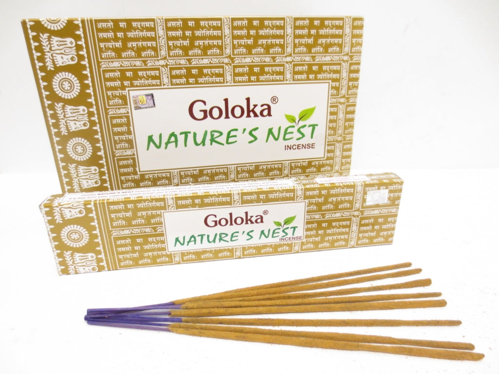 Goloka Nature's Nest Räucherstäbchen – Ein Hauch von natürlicher Frische