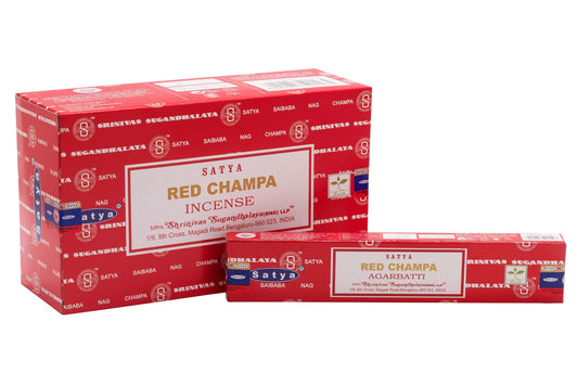 Satya Red Champa Räucherstäbchen – Die leidenschaftliche Essenz von rotem Champa