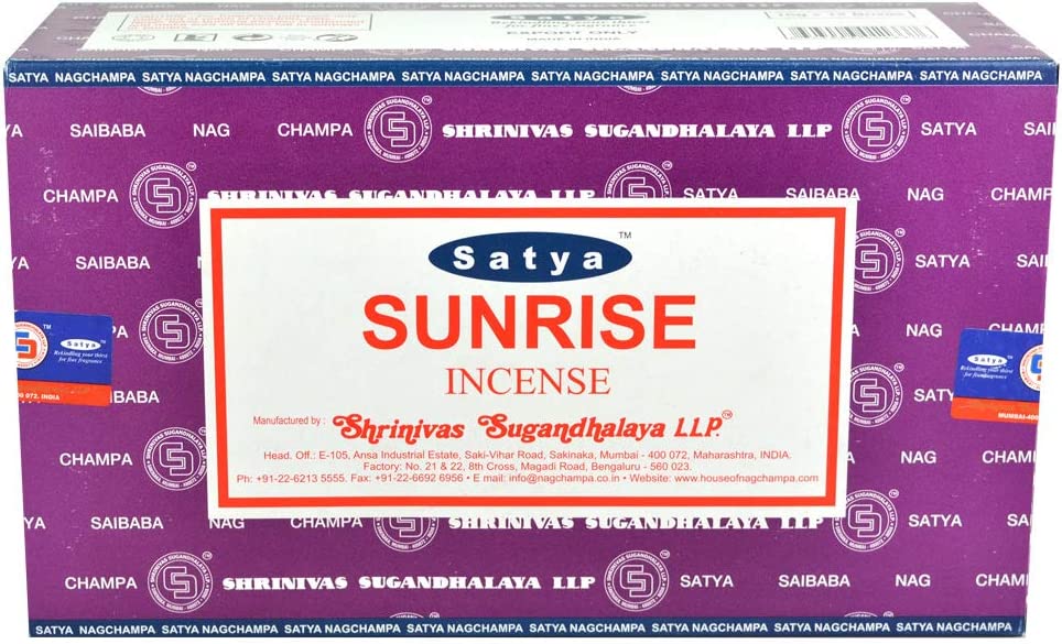 Satya Sunrise Räucherstäbchen Verpackung