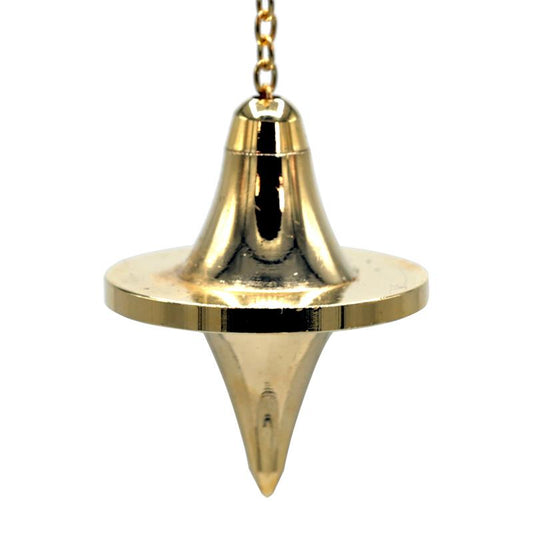 Pendulum made of gold-plated brass