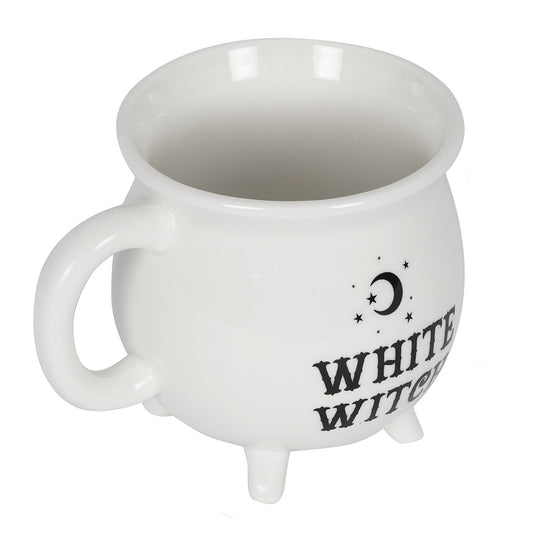 White Witch Brew Cauldron Mug - Genießen Sie Magie in Eleganz