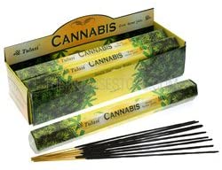 Tulasi Cannabis Räucherstäbchen - Naturgetreues Aroma, Legal und Entspannend
