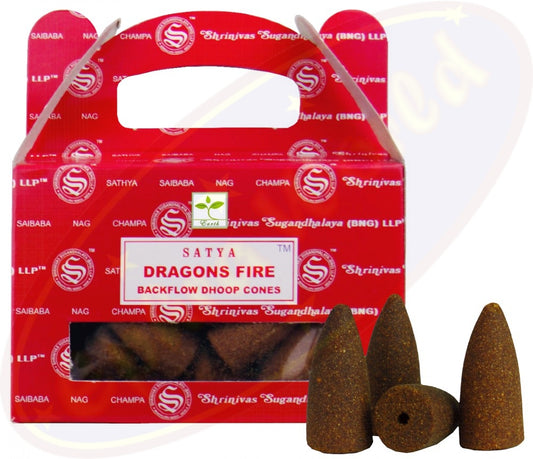 Satya Drachenfeuer (Dragon Fire) Rückflusskegel: Die elementare Kraft entfesseln