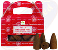 Satya Dragon Fire Rückfluss-Räucherkegel Verpackung