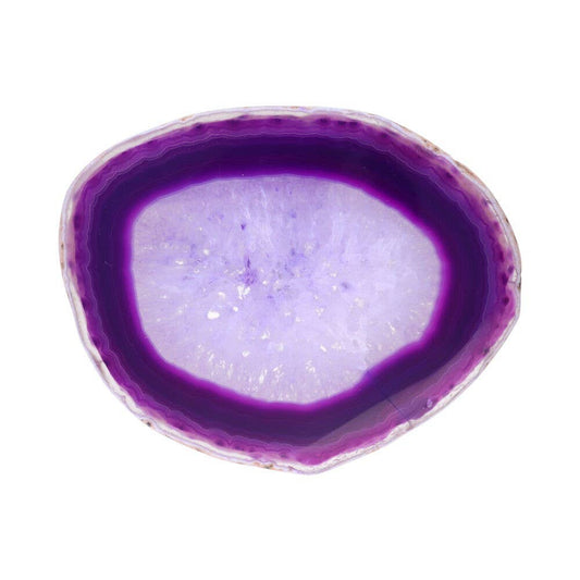 Medium sized purple agate slice